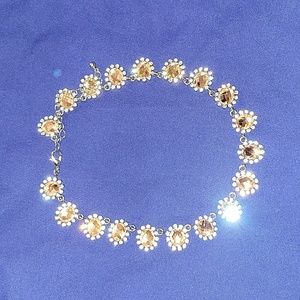 Francesca's Silverstone Rhinestone choker
